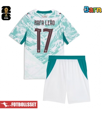 Portugal Rafael Leao #17 Bortatröja Barn VM 2026 Kortärmad (+ Korta byxor)